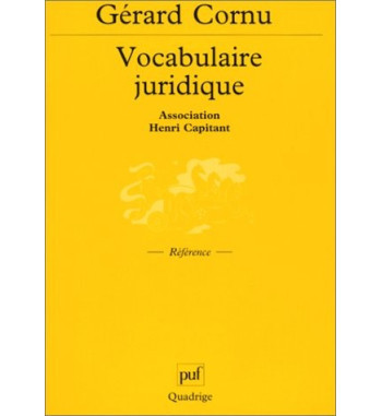 VOCABULAIRE JURIDIQUE