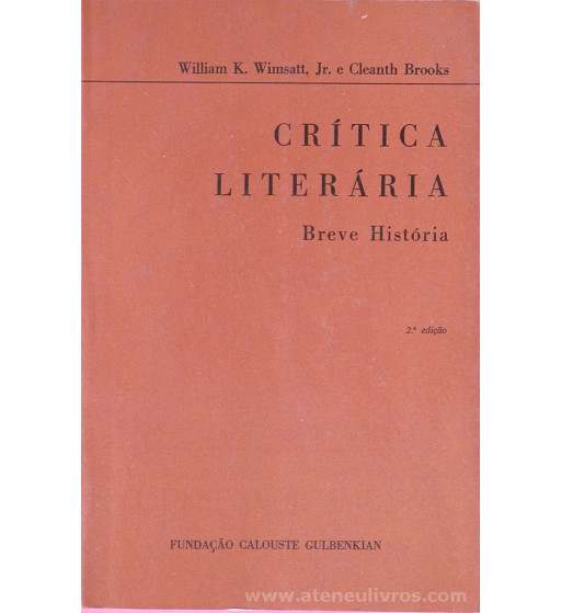 CRITICA LITERARIA : BREVE HISTORIA