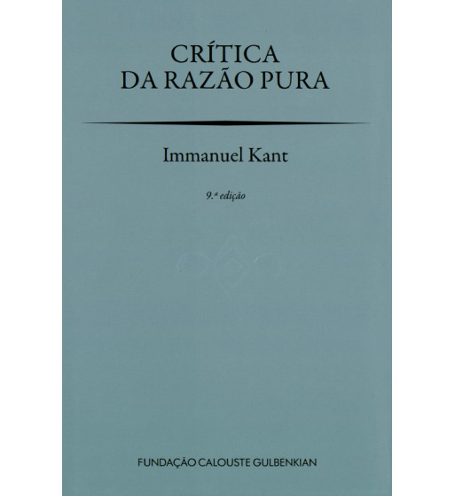 CRITICA DA RAZAO PURA